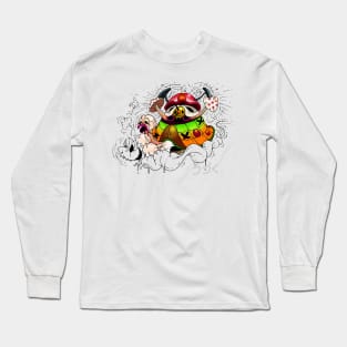 SKATING BLOODY RABBIT 024 Long Sleeve T-Shirt